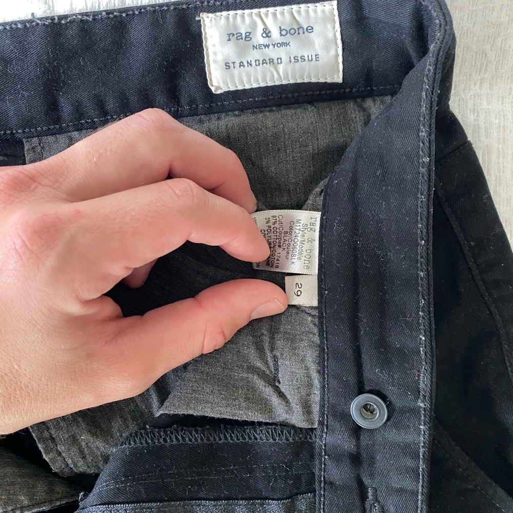 Rag and Bone Standard Issue Black Pants - Picture 4 of 4